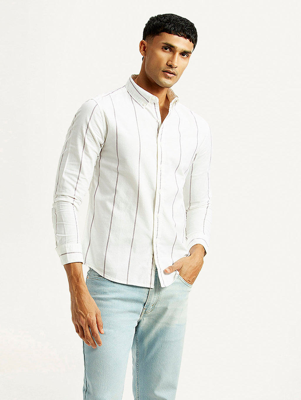 Men's Striped Slim Fit Shirt