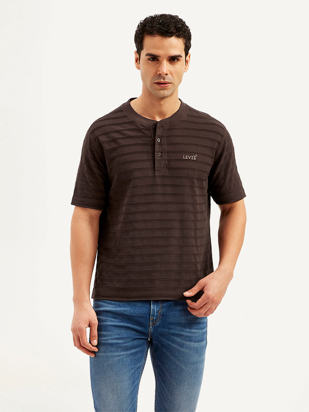 Men's Textured Slim Fit T-Shirt