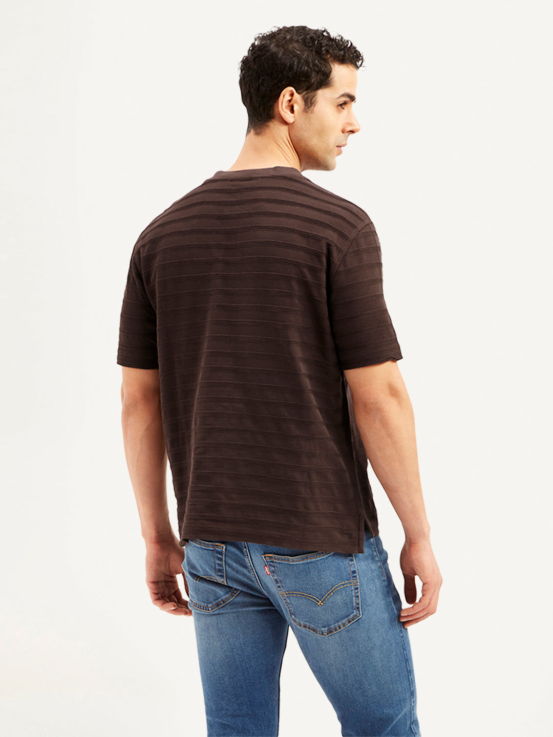 Men's Textured Slim Fit T-Shirt