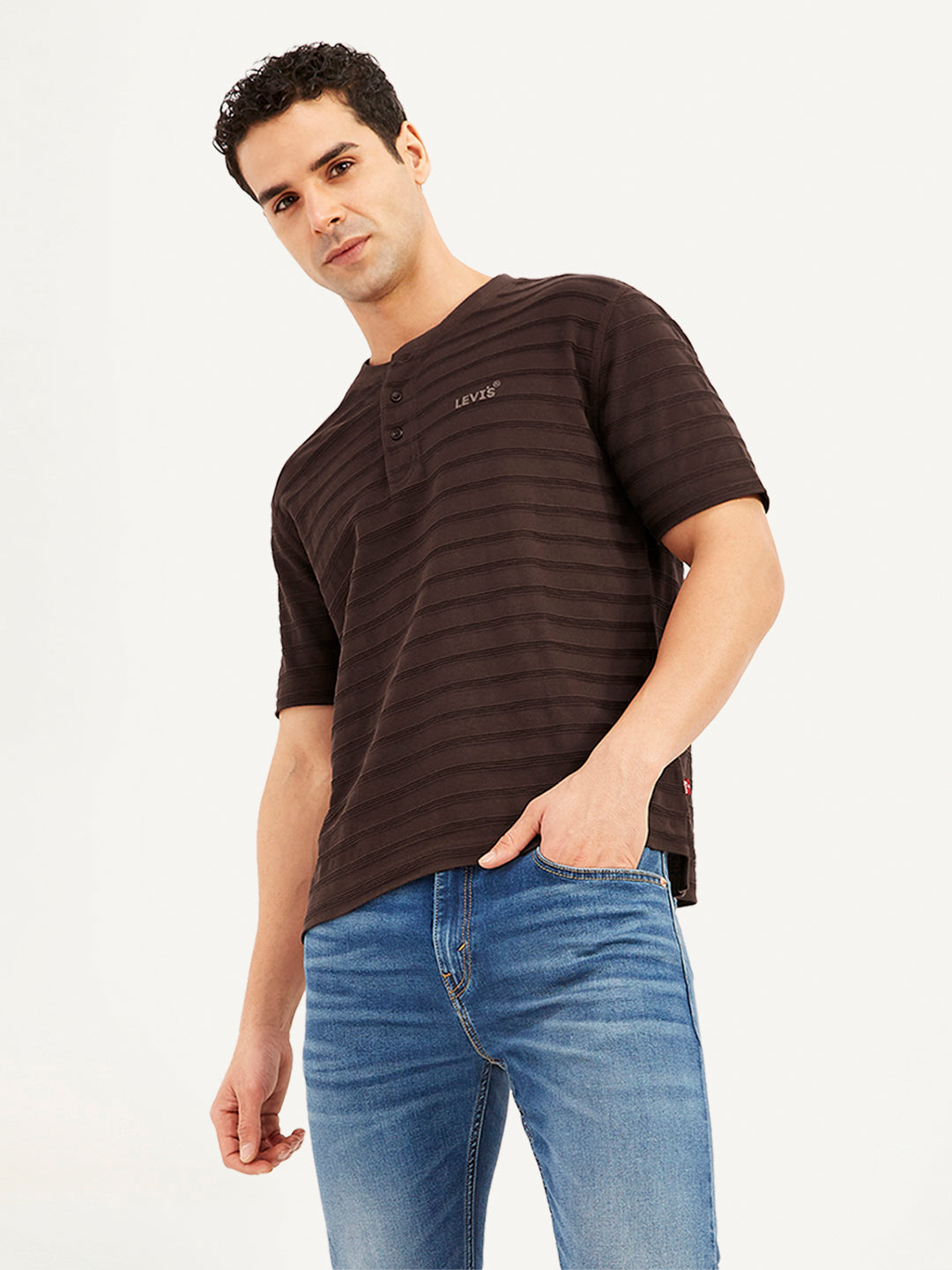Men's Textured Slim Fit T-Shirt