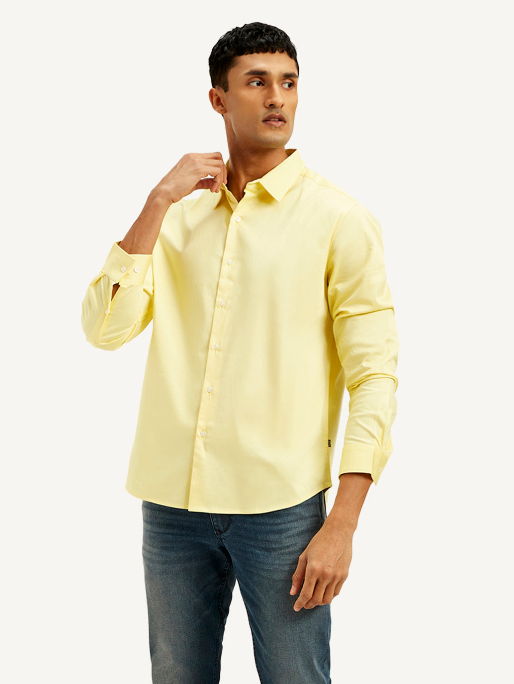 Men's Redloop Solid Slim Fit Shirt