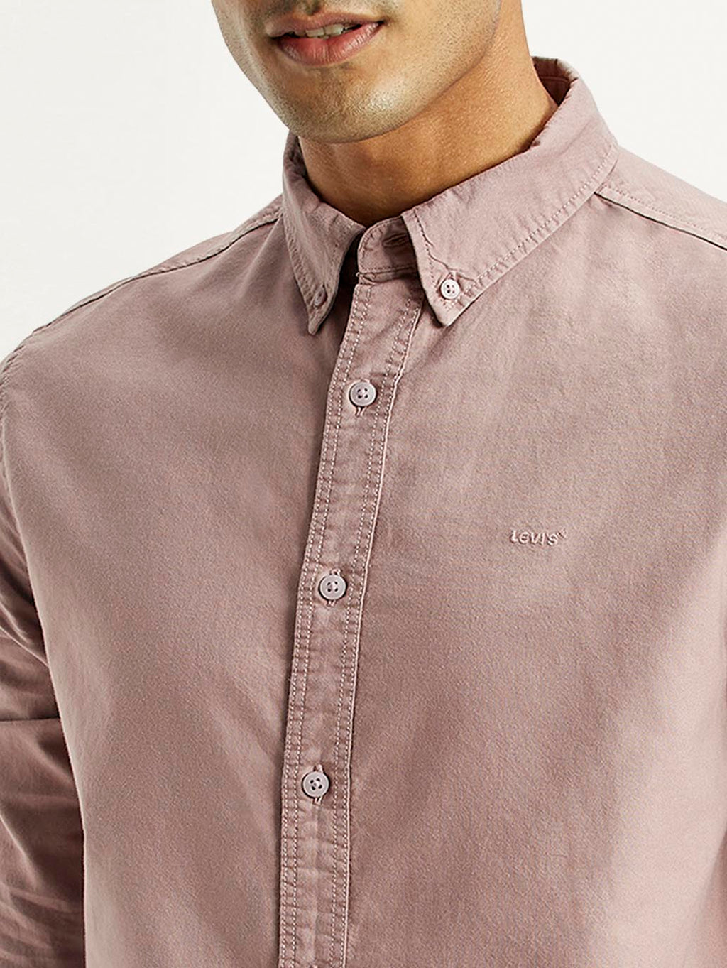 Men's Solid Overdyed Slim Fit Shirt