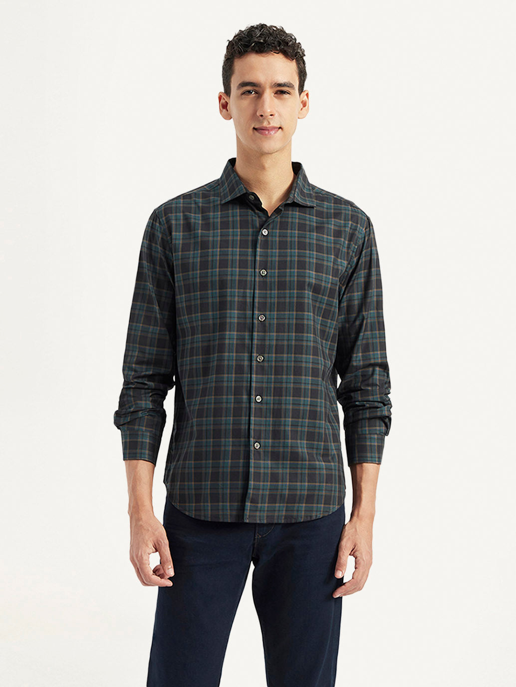 Men's Redloop Checkered Slim Fit Shirt