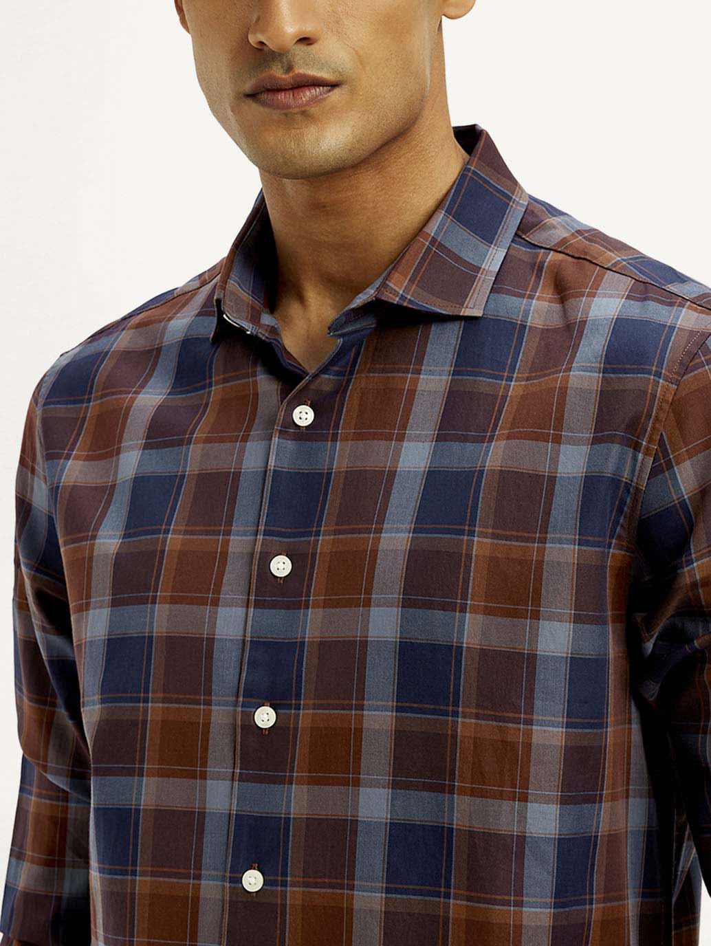 Men's Redloop Checkered Slim Fit Shirt