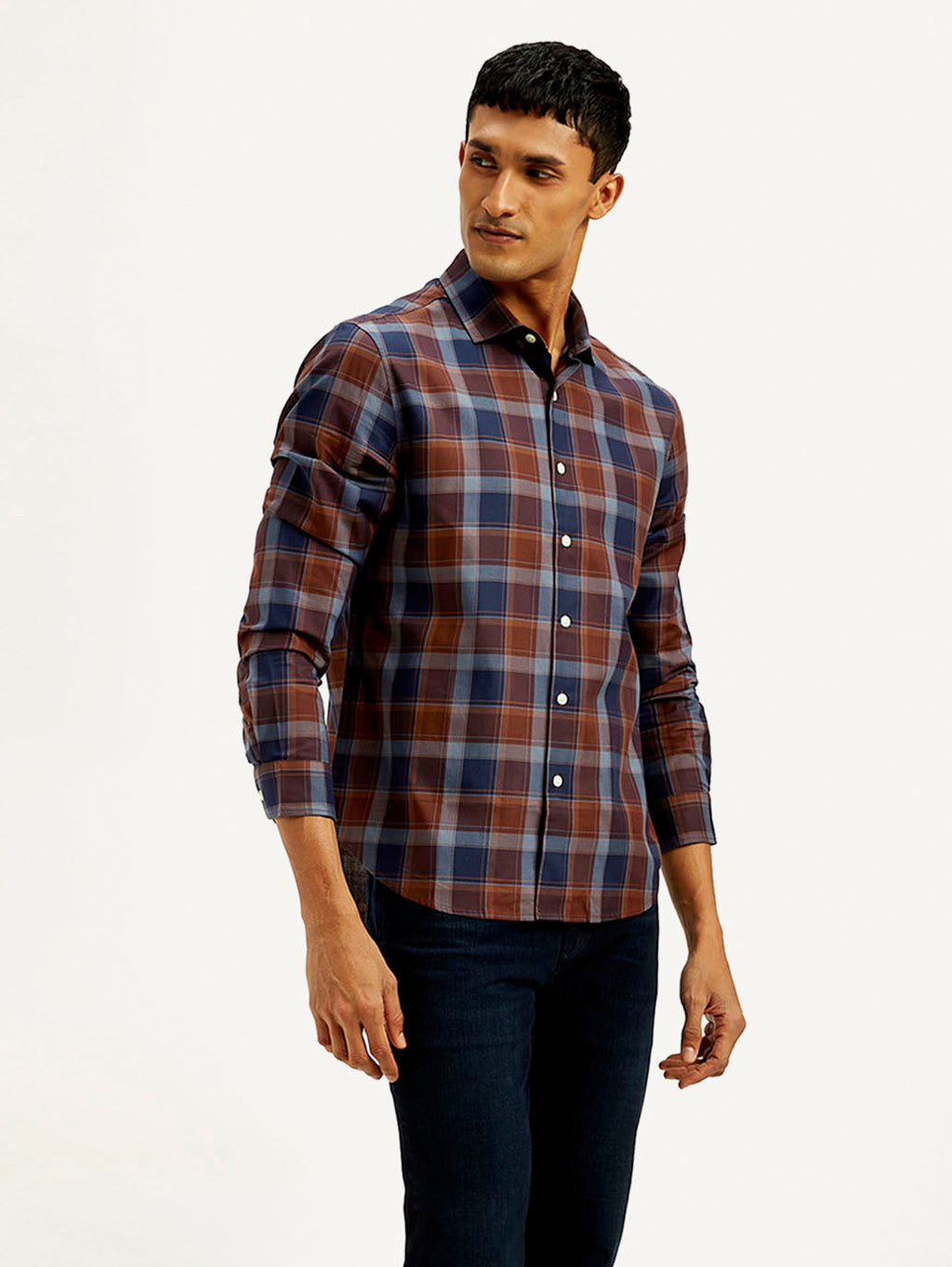 Men's Redloop Checkered Slim Fit Shirt