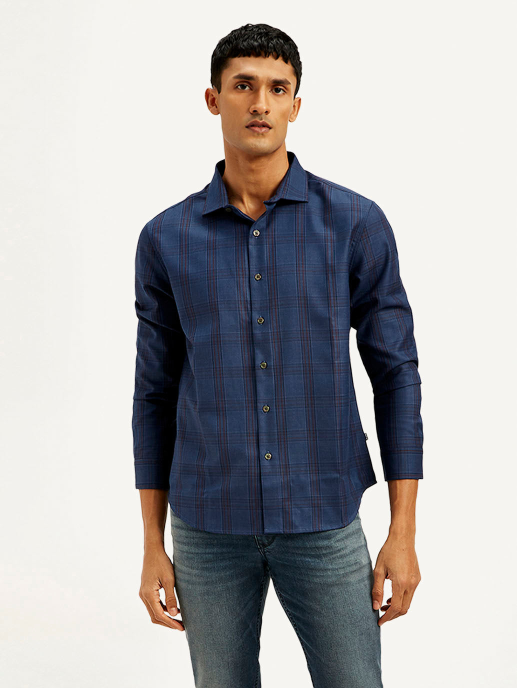 Men's Redloop Checkered Slim Fit Shirt
