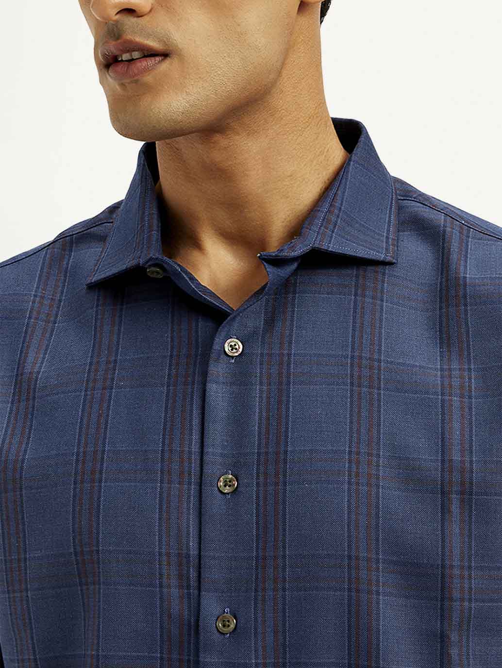 Men's Redloop Checkered Slim Fit Shirt