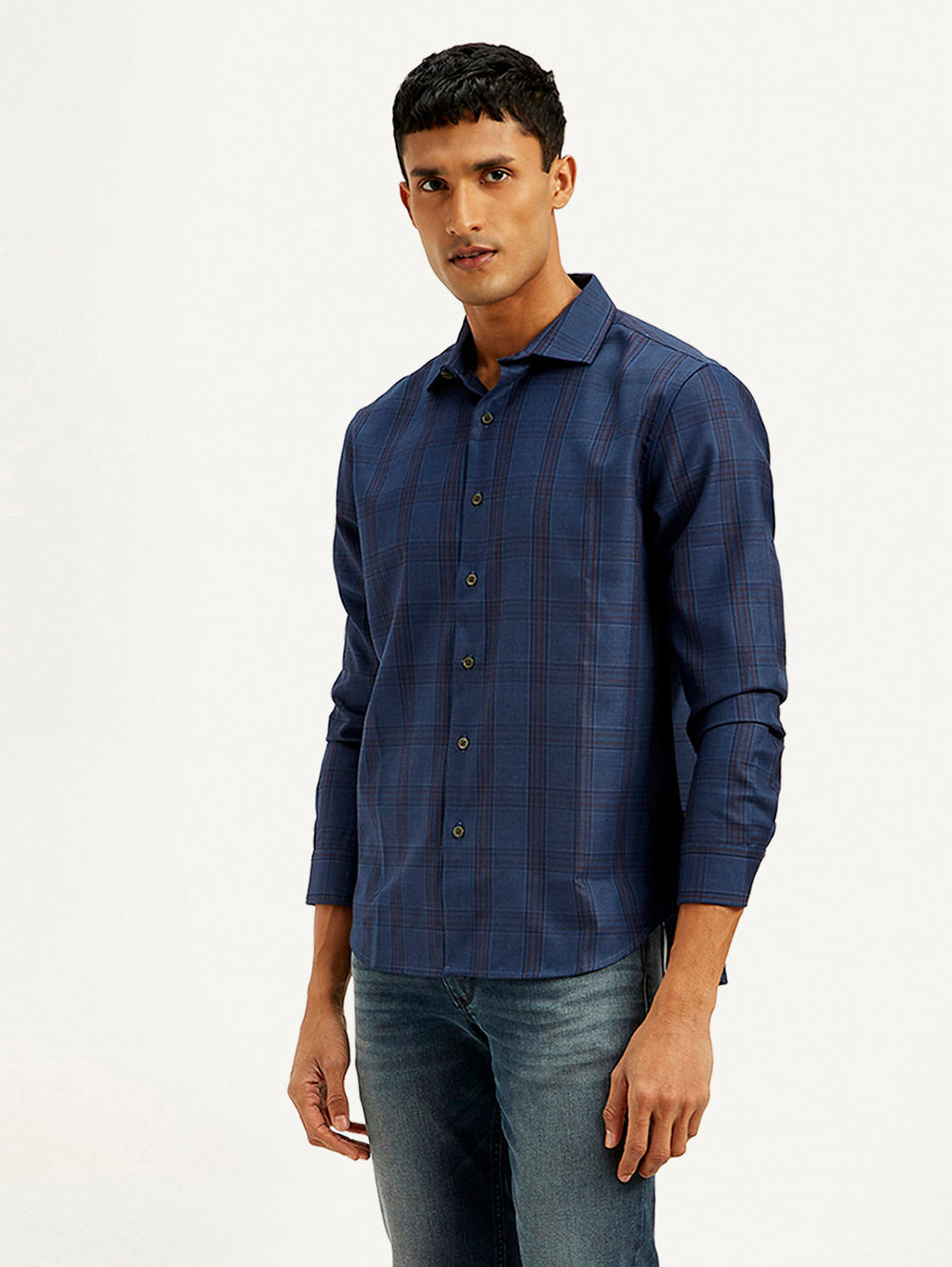 Men's Redloop Checkered Slim Fit Shirt