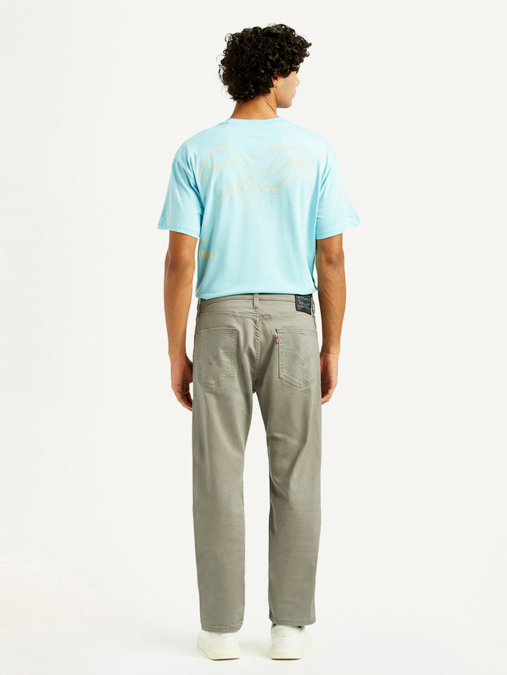 Men's 505 Grey Overdyed Straight Fit Mid Rise Jeans