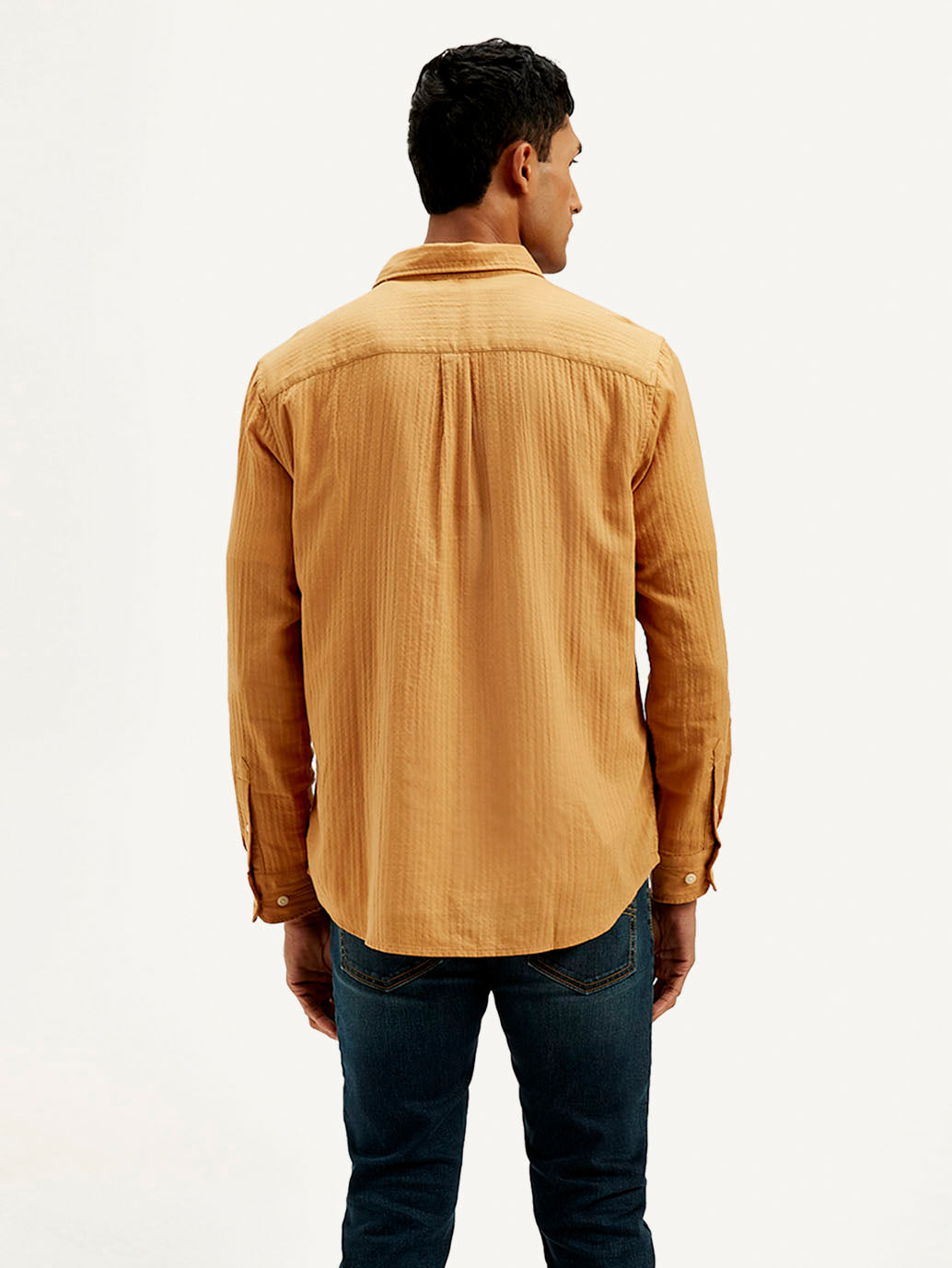 Men's Textured Slim Fit Shirt
