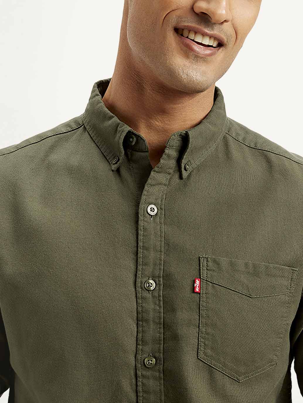 Men's Solid Slim Fit Shirt