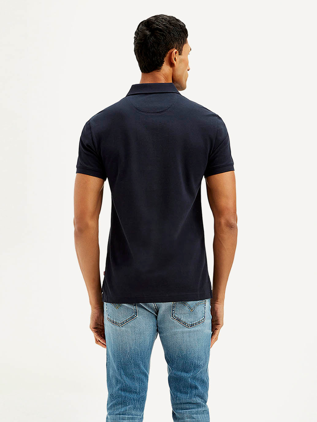 Men's Solid Slim Fit Polo T-shirt