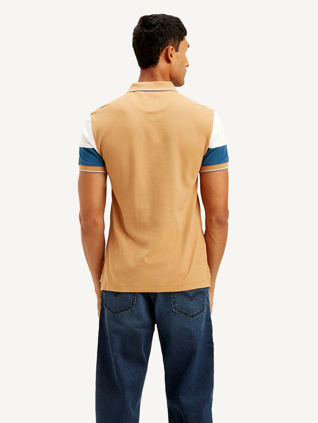 Men's Colorblock Slim Fit Polo T-shirt