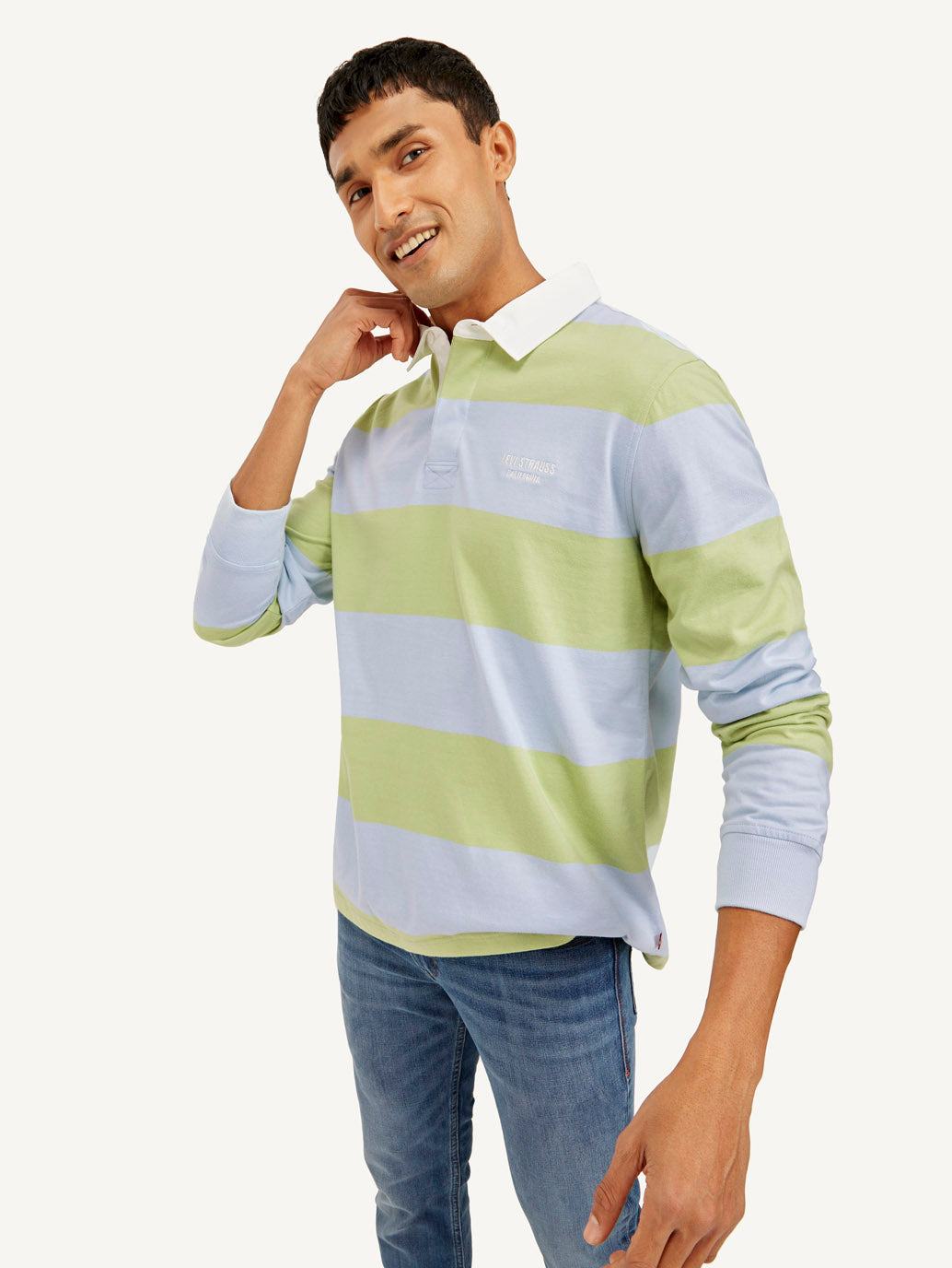 Men's Striped Polo T-shirt