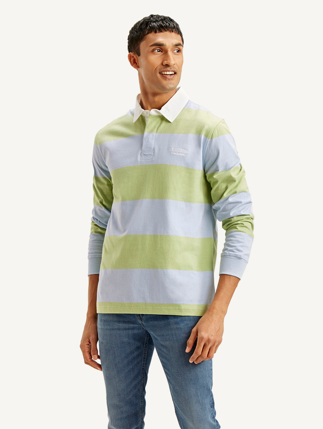 Men's Striped Polo T-shirt