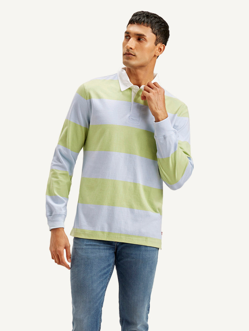 Men's Striped Polo T-shirt