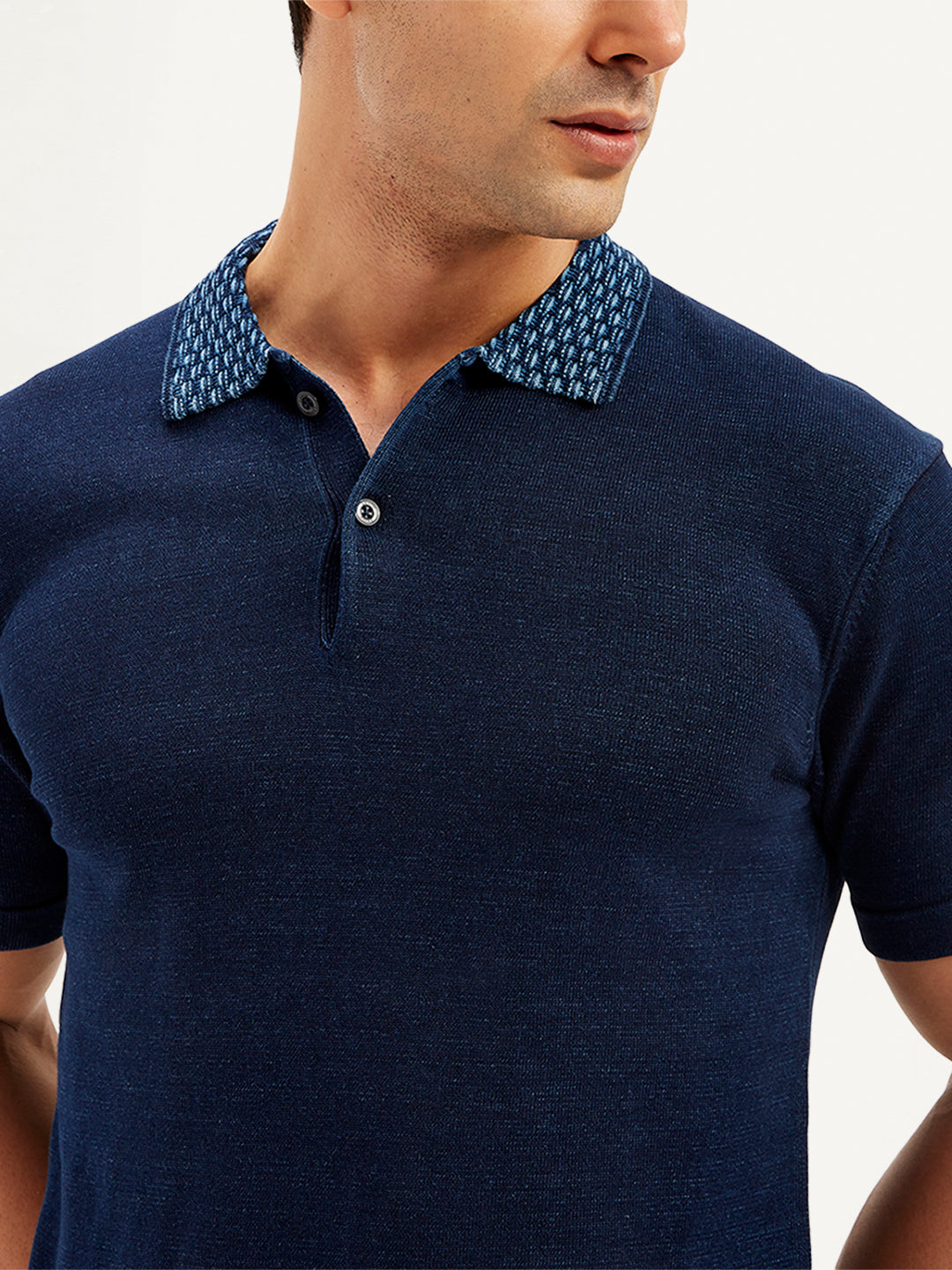 Men's Solid Slim Fit Polo T-Shirt