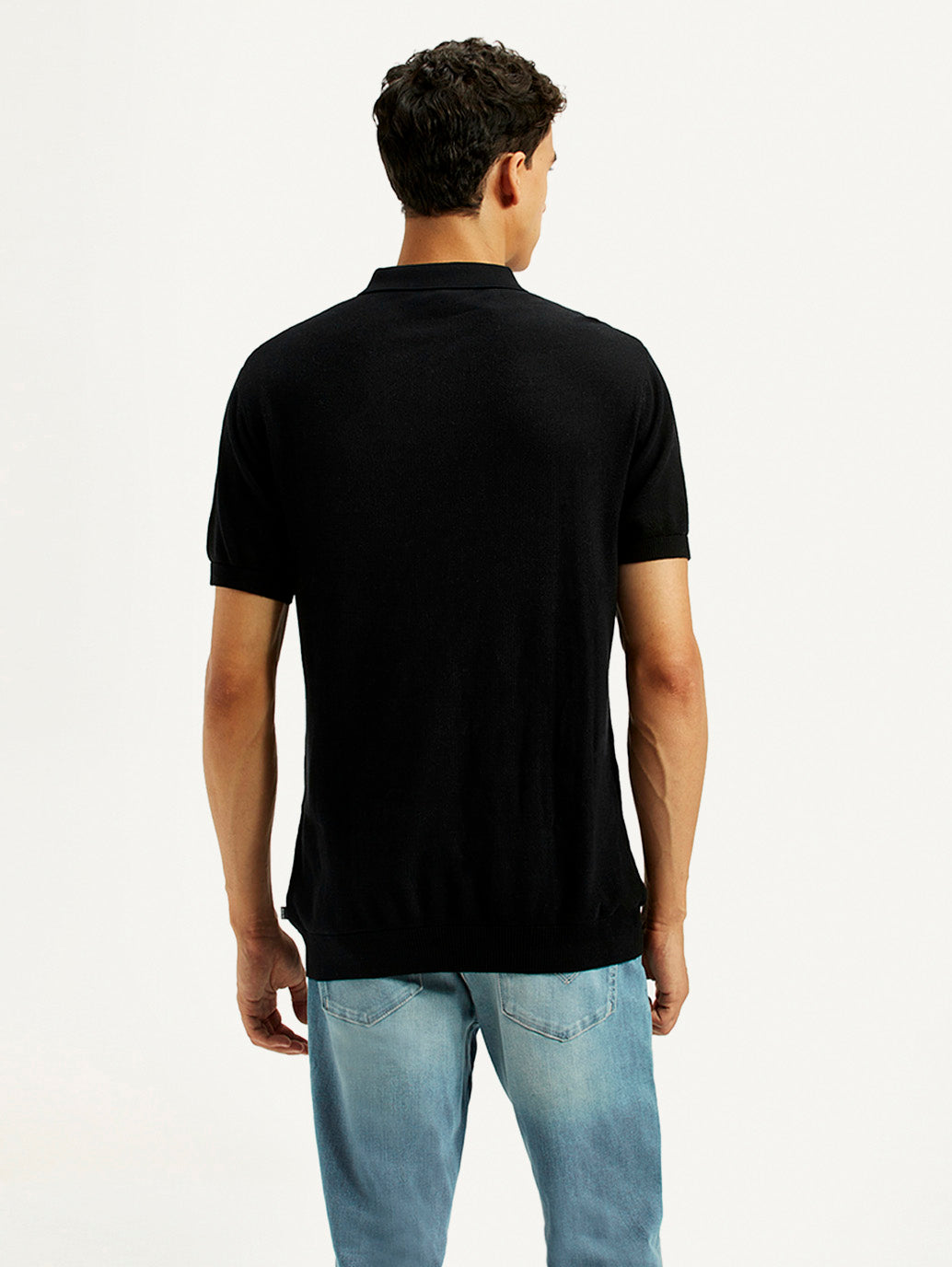 Men's Redloop Textured Slim Fit Polo T-Shirt