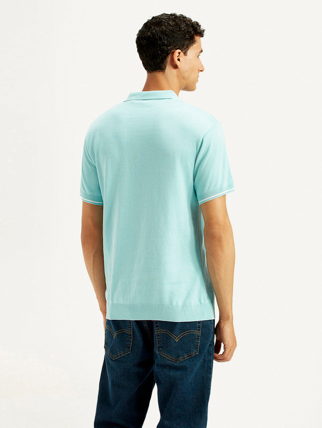 Men's Solid Slim Fit Polo T-Shirt