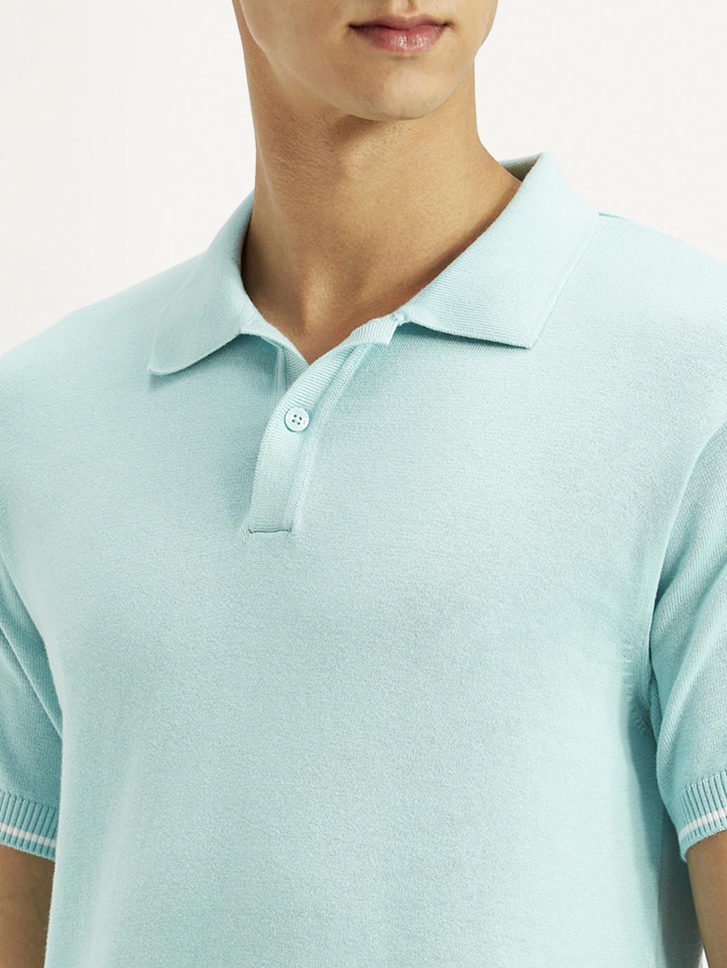 Men's Solid Slim Fit Polo T-Shirt