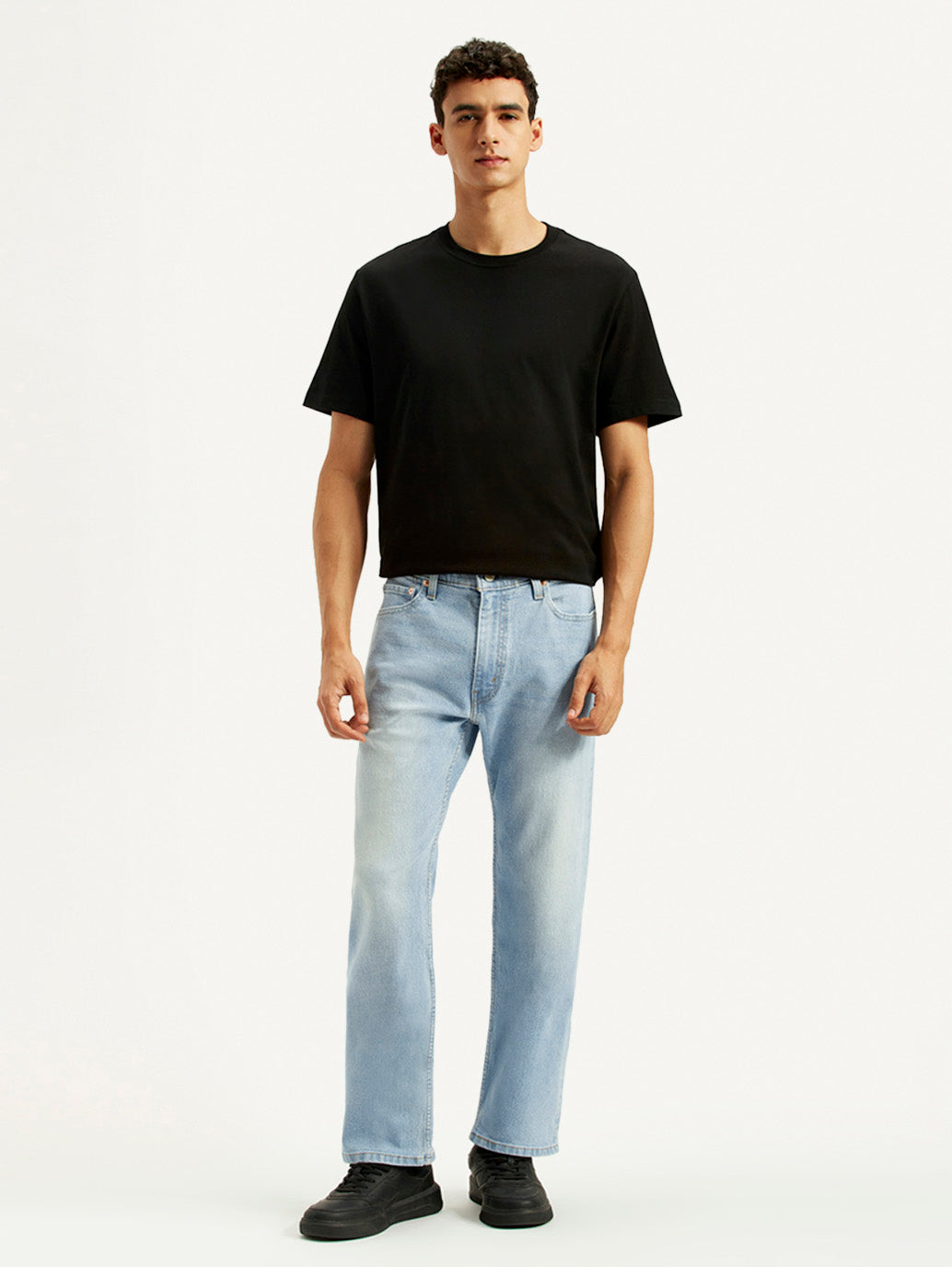 Men's 555 Light Indigo Loose Fit Mid Rise Jeans