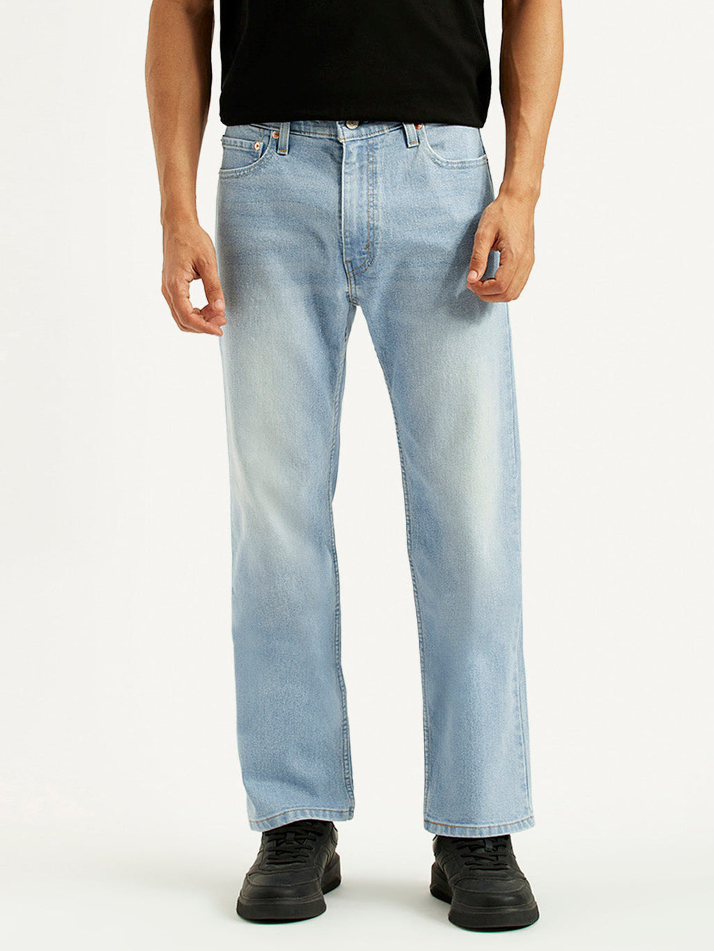 Men's 555 Light Indigo Loose Fit Mid Rise Jeans