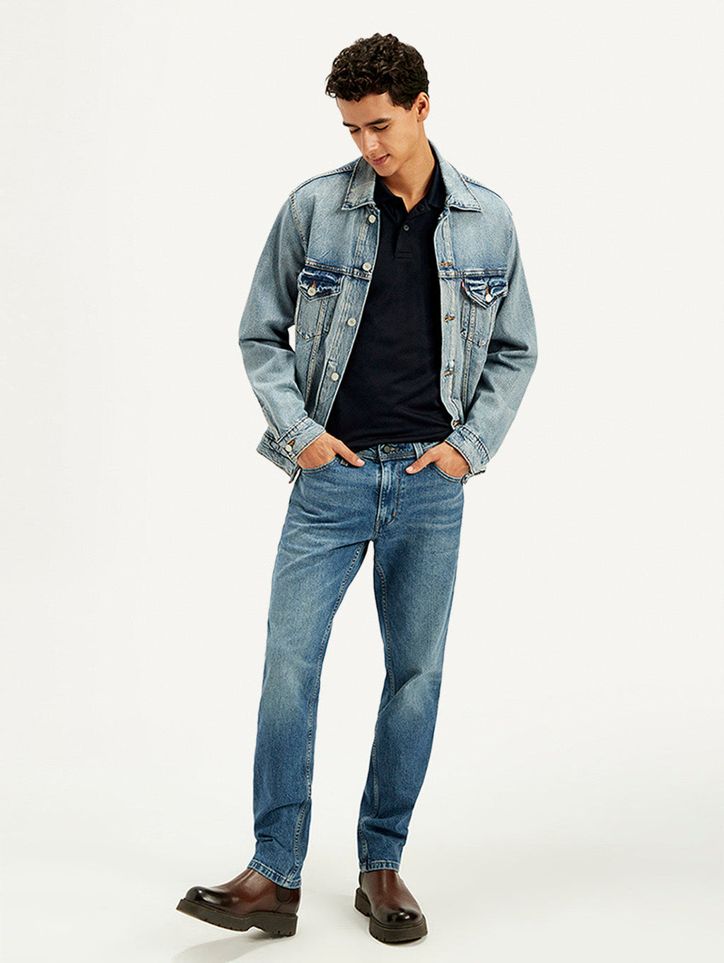 Men's 511 Blue Slim Fit Mid Rise Jeans