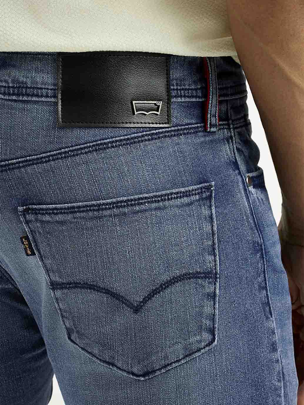 Men's Redloop 511 Dark Indigo Slim Fit Mid Rise Selvedge Jeans