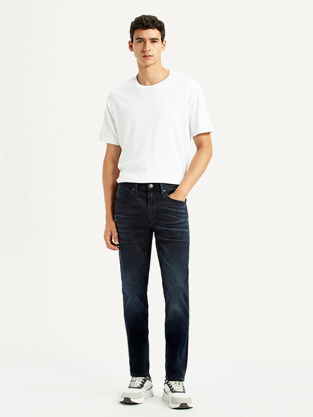 Men's Redloop 512 Dark Blue Slim Tapered Fit Mid Rise Jeans