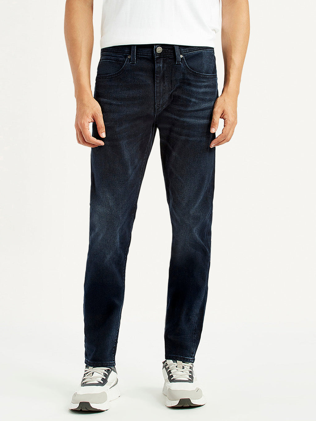 Men's Redloop 512 Dark Blue Slim Tapered Fit Mid Rise Jeans