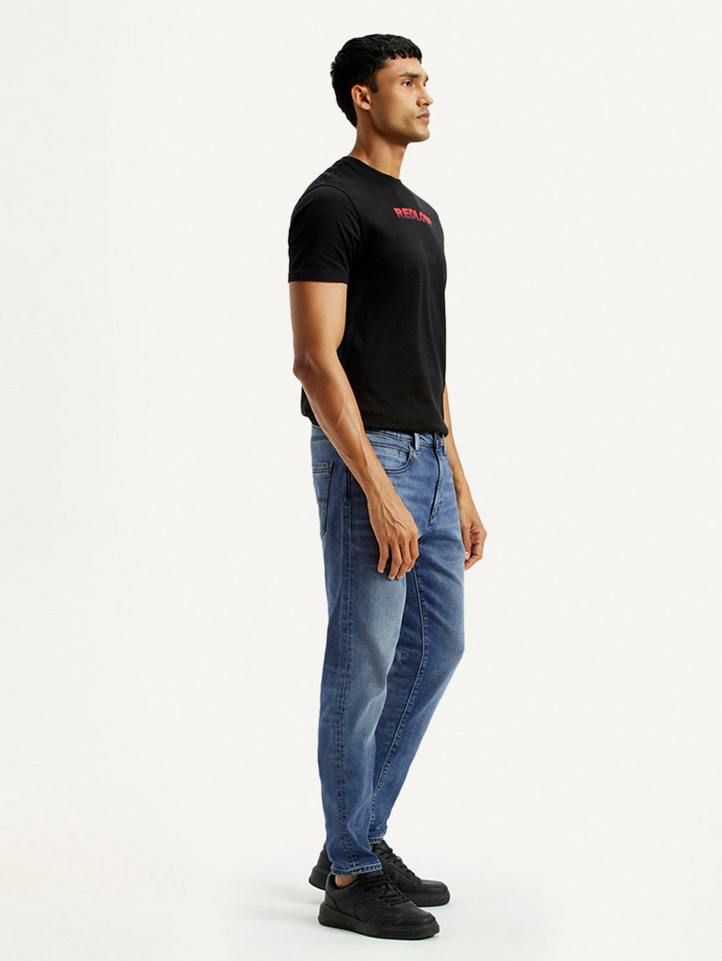 Men's Redloop 512 Dark Indigo Slim Tapered Fit Mid Rise Jeans