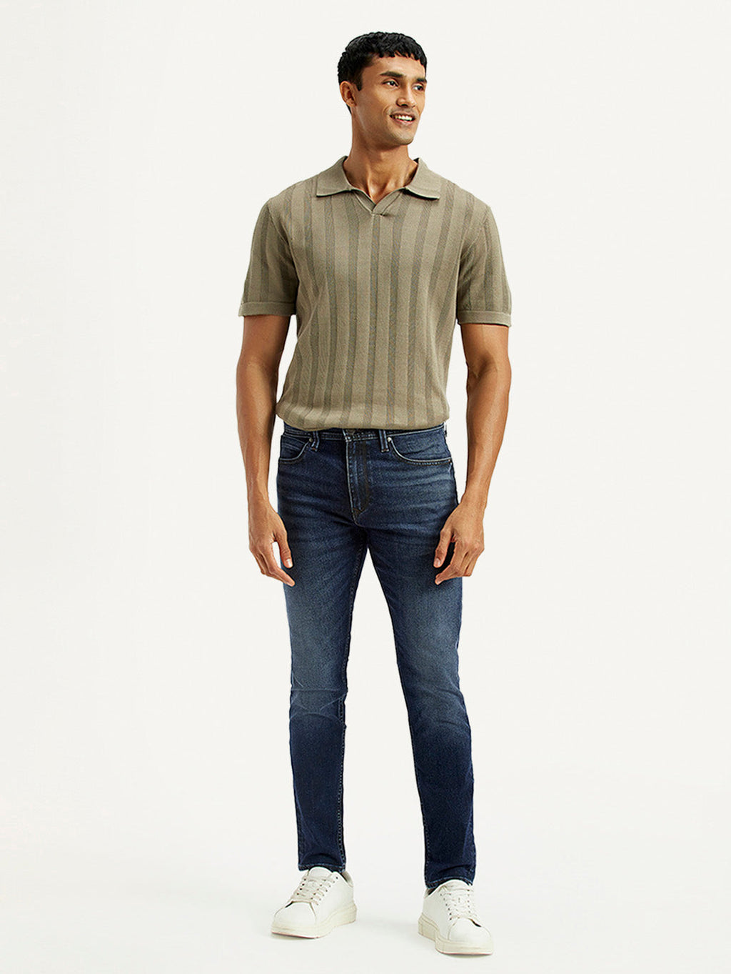 Men's Redloop 512 Dark Indigo Slim Tapered Fit Mid Rise Jeans