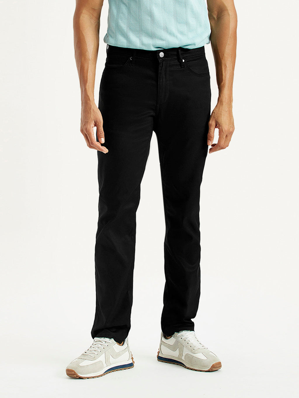 Men's Redloop 511 Black Slim Fit Mid Rise Jeans