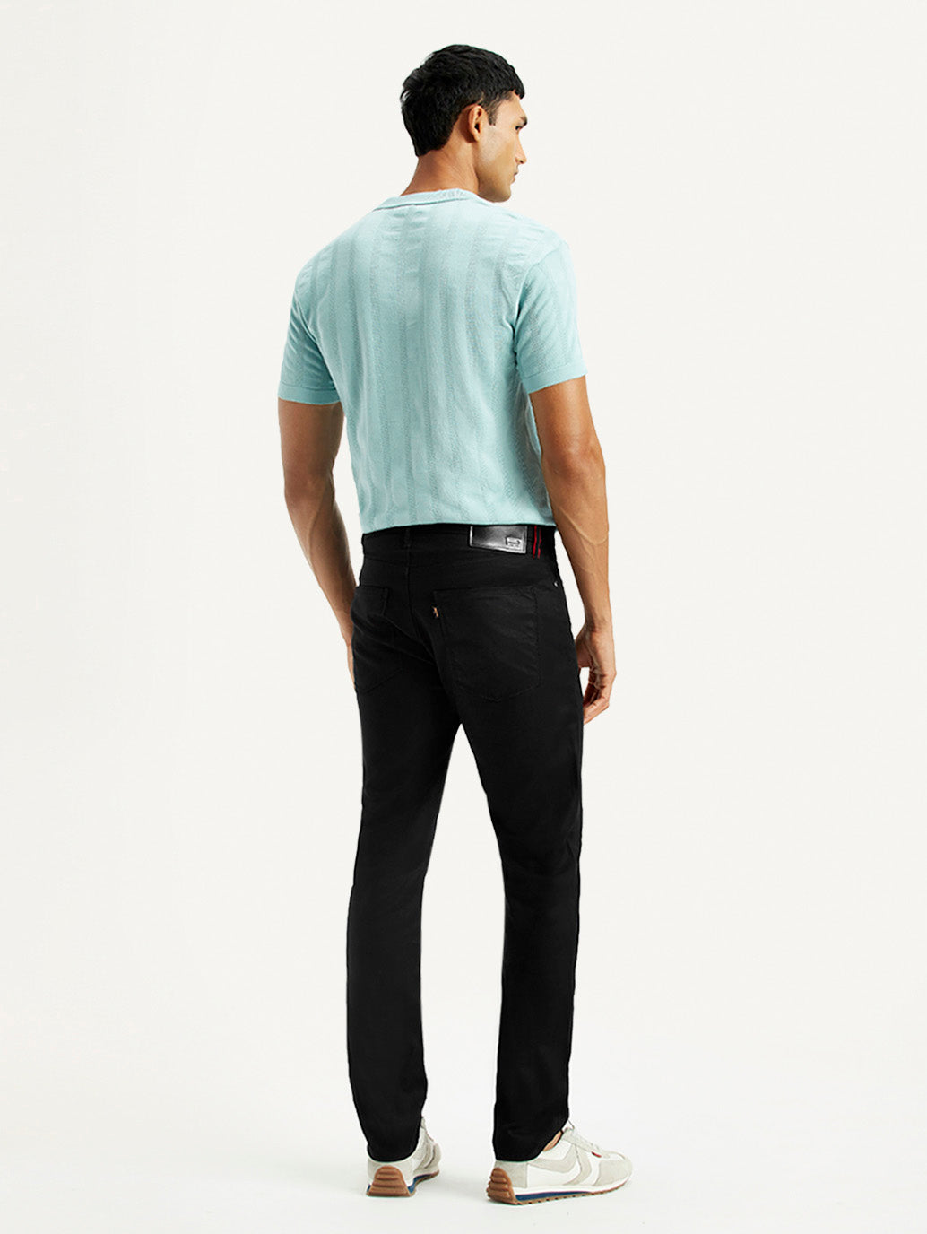 Men's Redloop 511 Black Slim Fit Mid Rise Jeans
