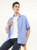 Men's Solid Camp Collar Shirt
