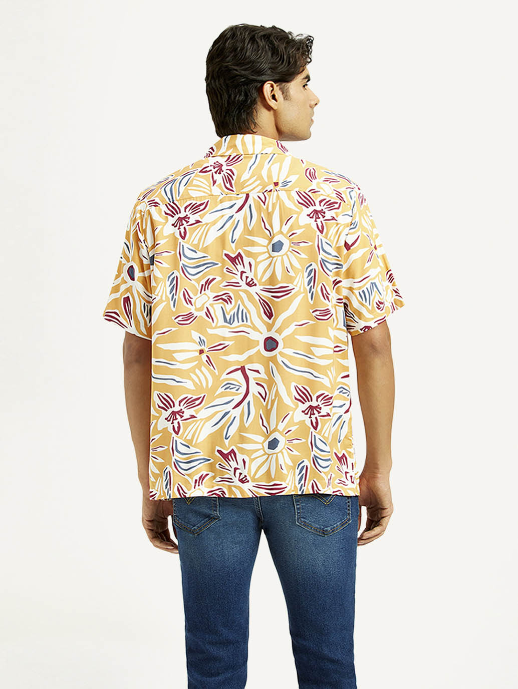 Men's Floral Multi Color Camp Shirt