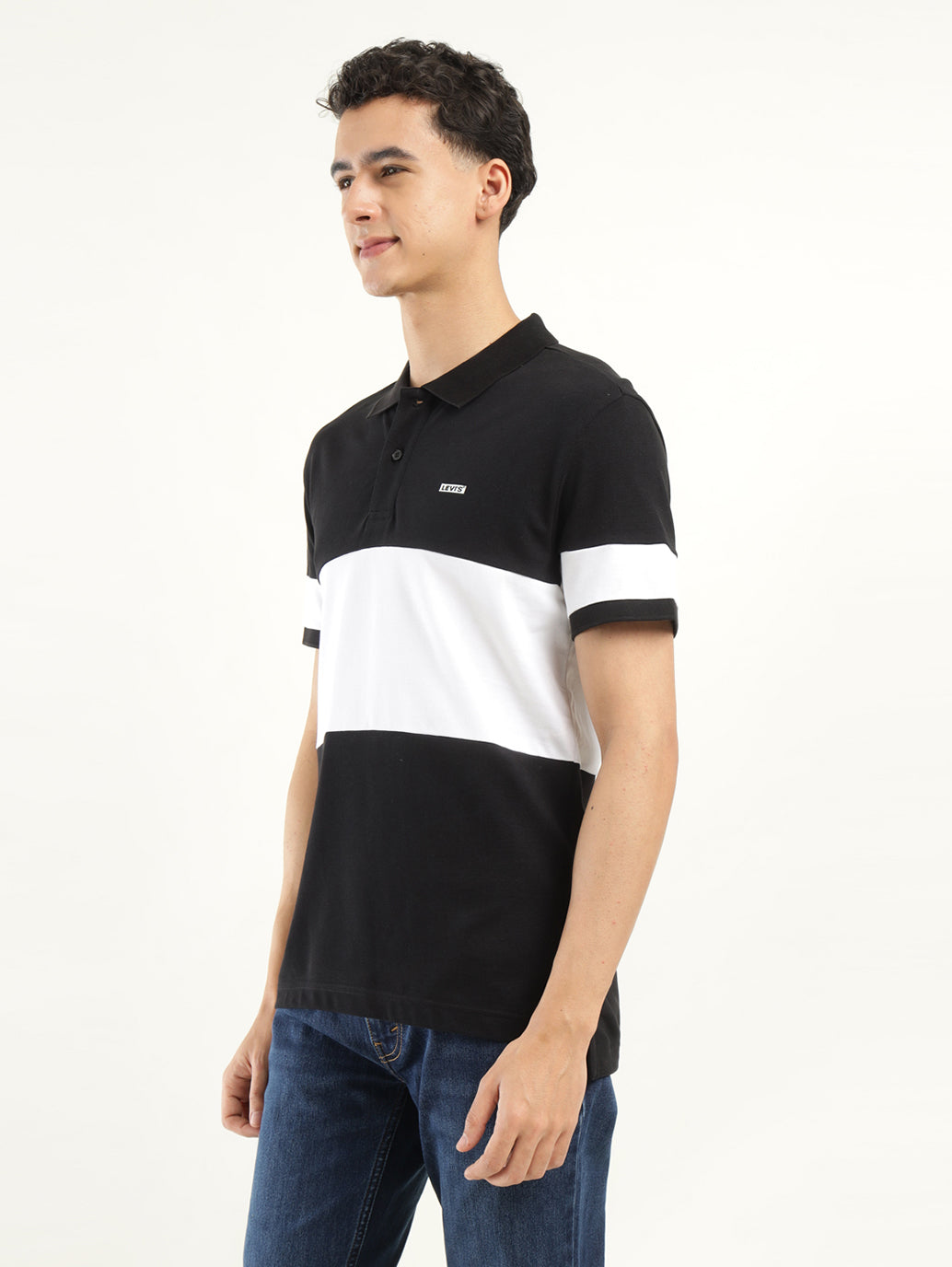 Men's Colorblock Polo T-Shirt