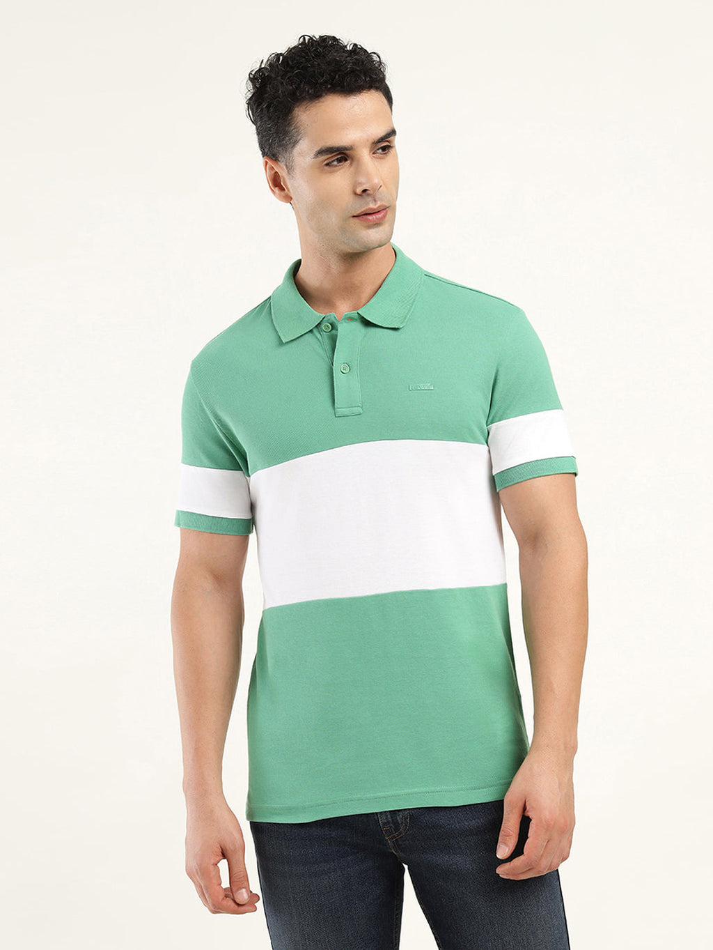 Men's Colorblock Polo T-Shirt