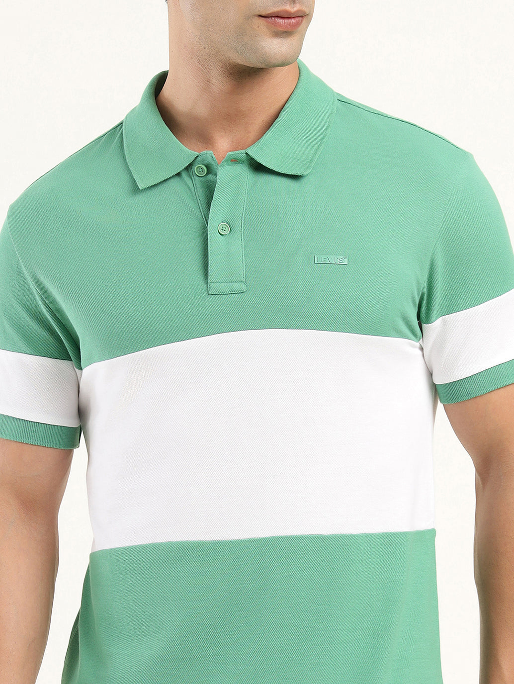 Men's Colorblock Polo T-Shirt
