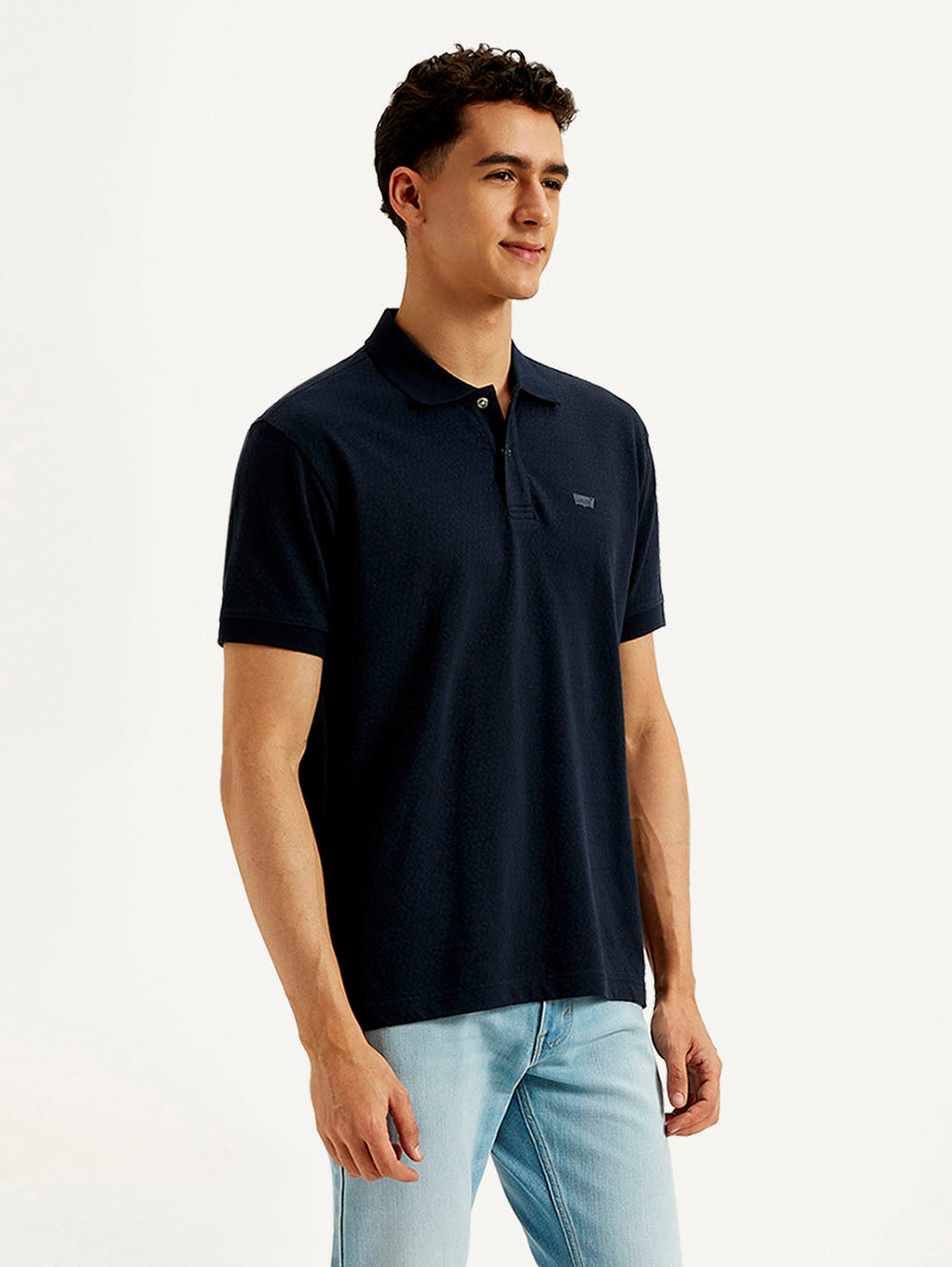 Men's Solid Regular Fit Polo T-shirt
