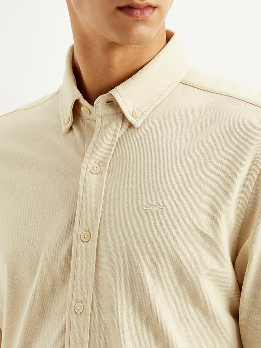 Men's Solid Slim Fit Knit Shirt