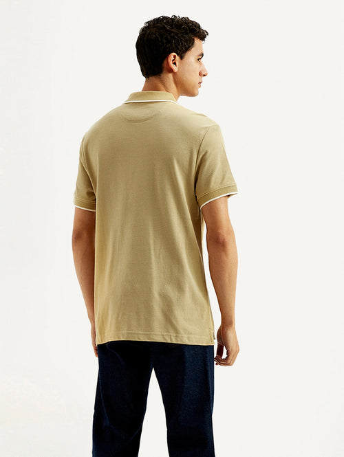 Men's Colorblock Slim Fit Polo T-shirt