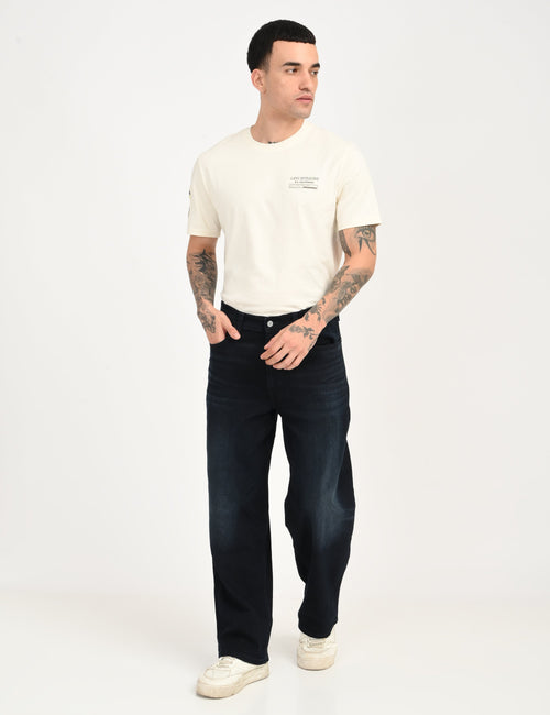 Men's 578 Dark Blue Loose Fit Mid Rise Jeans