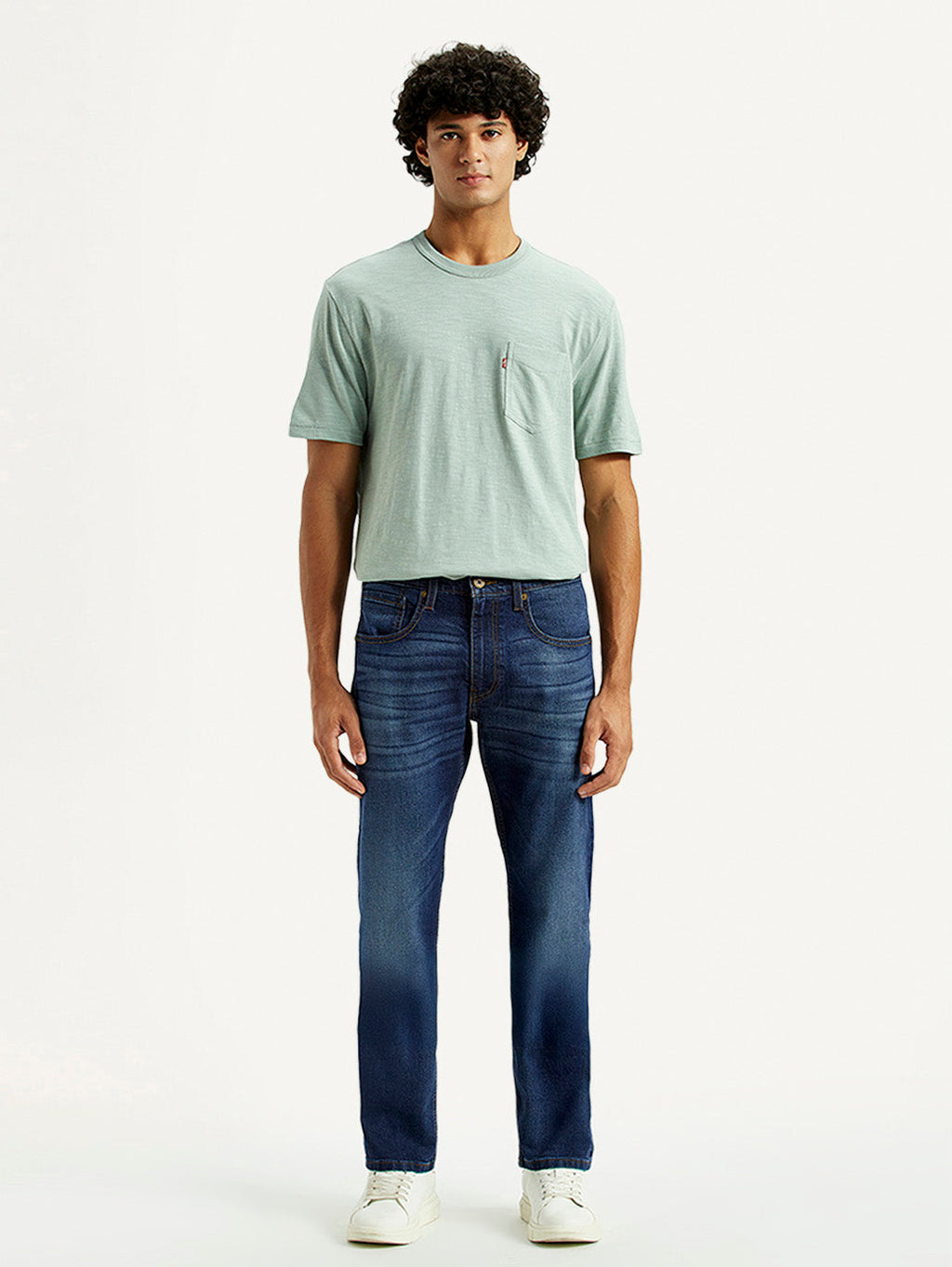 Men's 513 Dark Indigo Slim Straight Fit Mid Rise Jeans