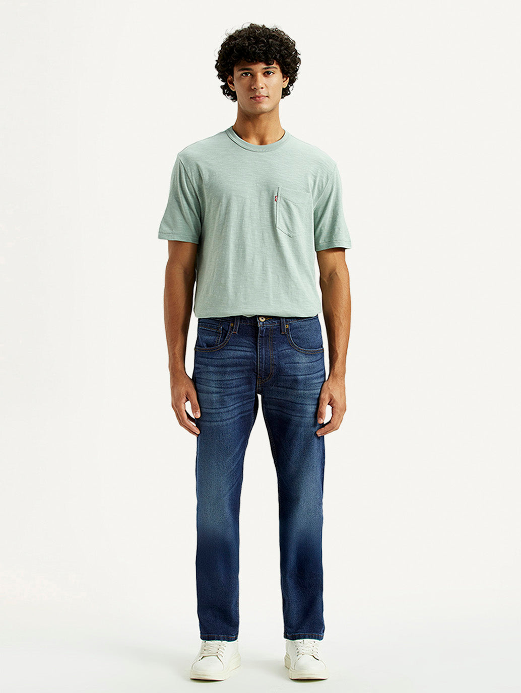 Men's 513 Dark Indigo Slim Straight Fit Mid Rise Jeans