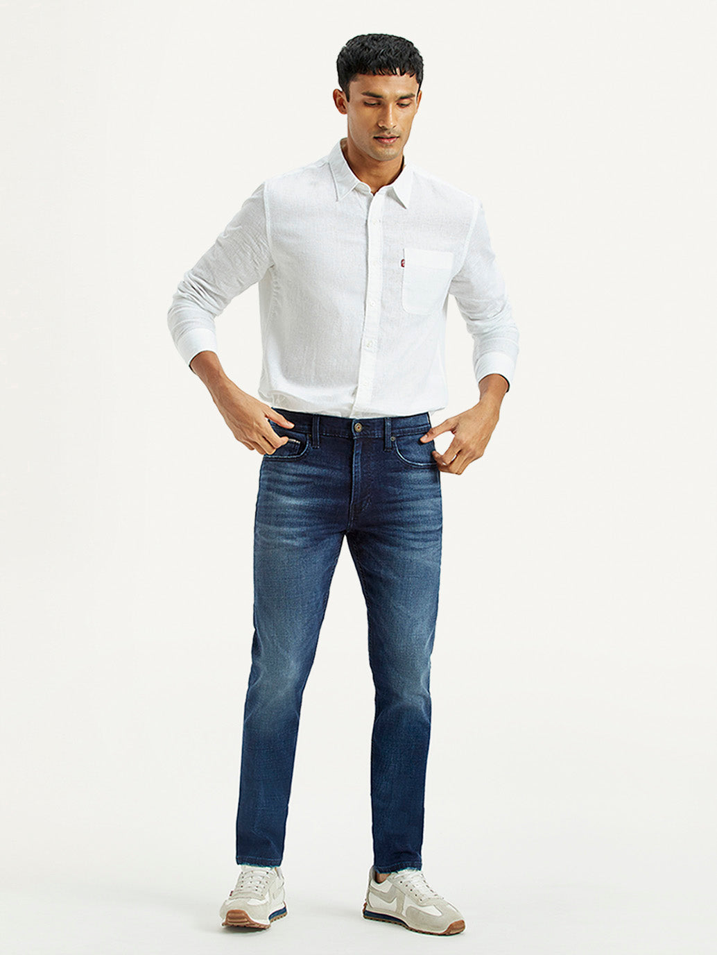 Men's 512 Dark Indigo Slim Tapered Fit Mid Rise Jeans