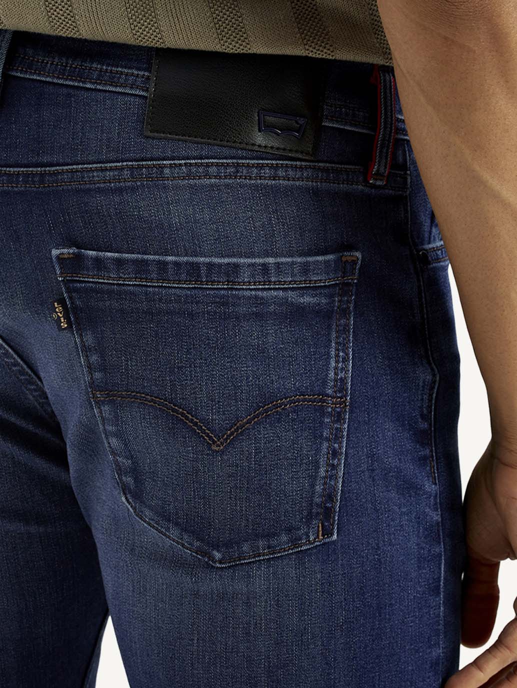 Men's Redloop 513 Light Indigo Slim Straight Fit Mid Rise Jeans