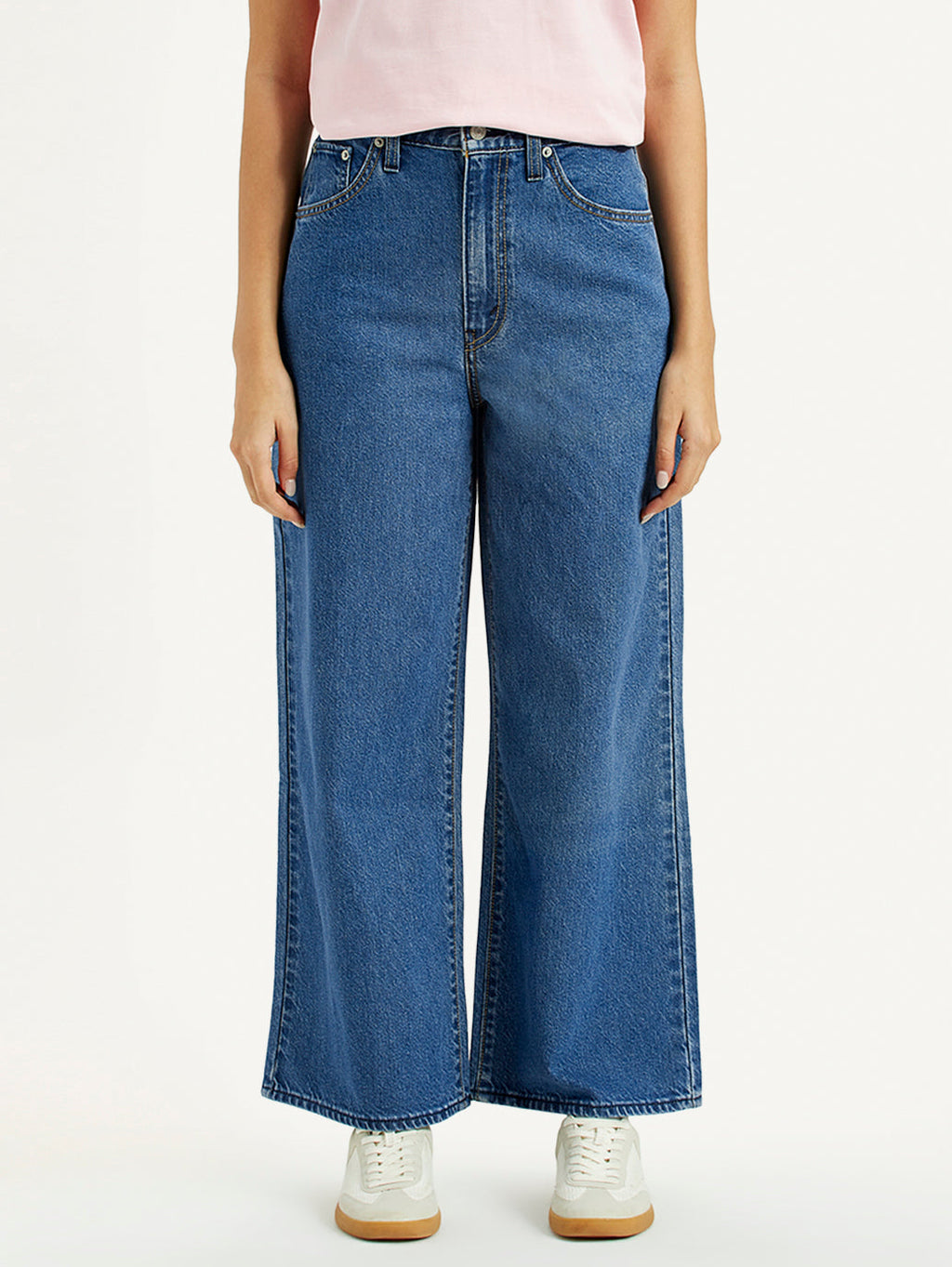 Women's Cinch 94 Med Indigo Baggy Fit Mid Rise Jeans