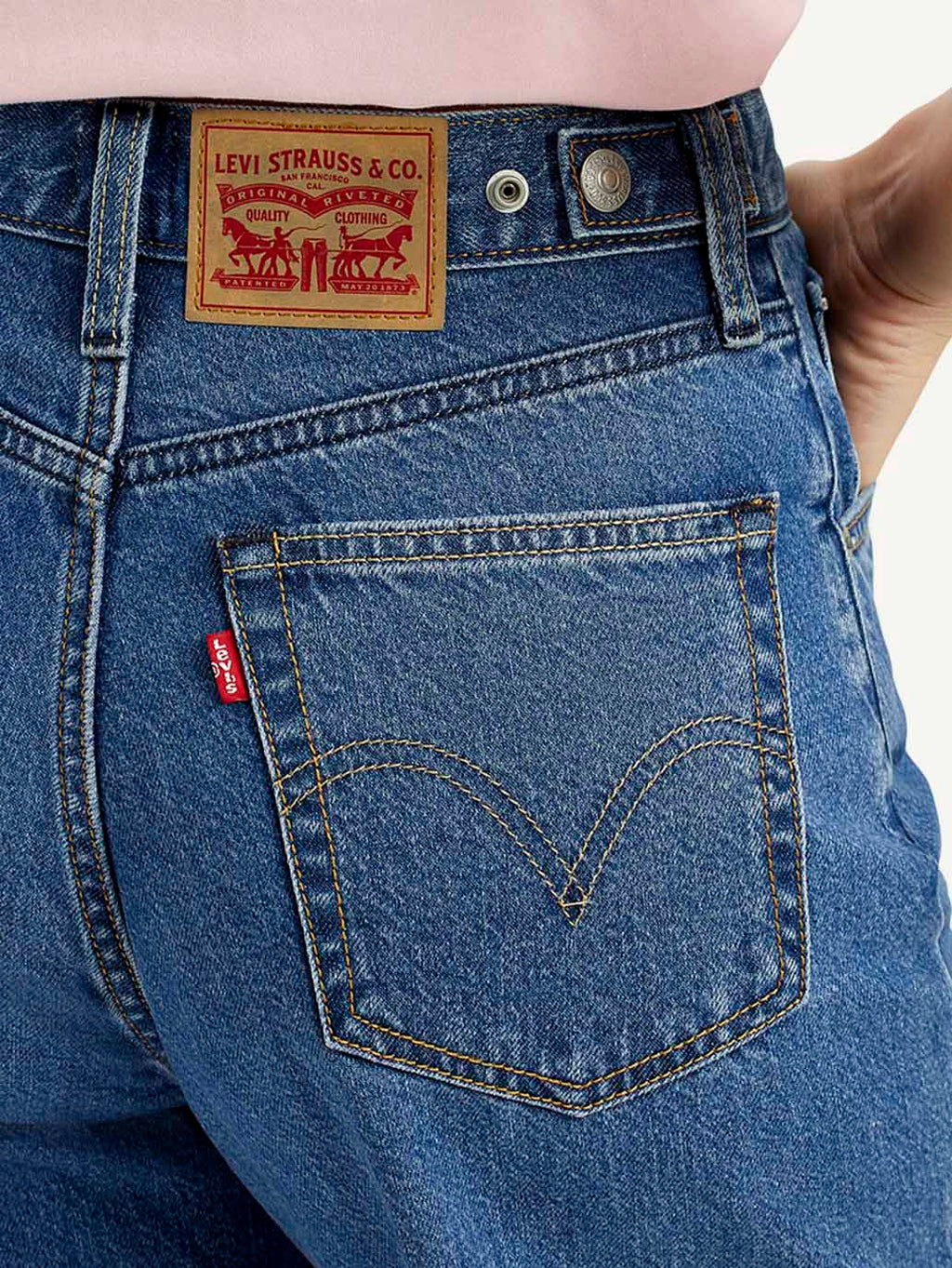 Women's Cinch 94 Med Indigo Baggy Fit Mid Rise Jeans
