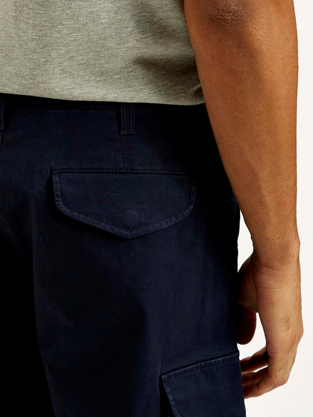 Men's 511 Blue Slim Fit Mid Rise Cargo Trousers